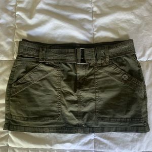 garage cargo mini skirt